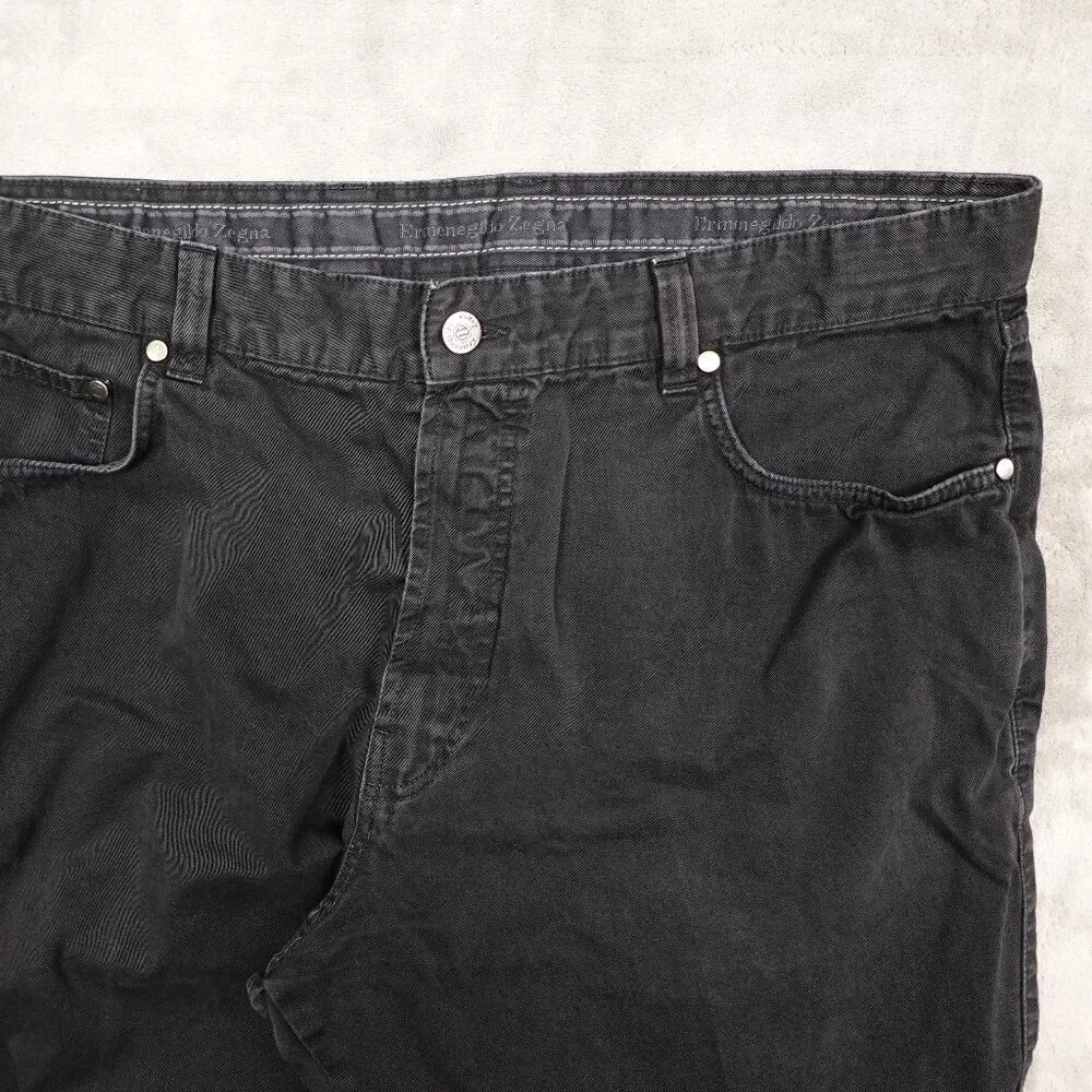 Ermenegildo Zegna jeans relaxed straight men's 40‎ black